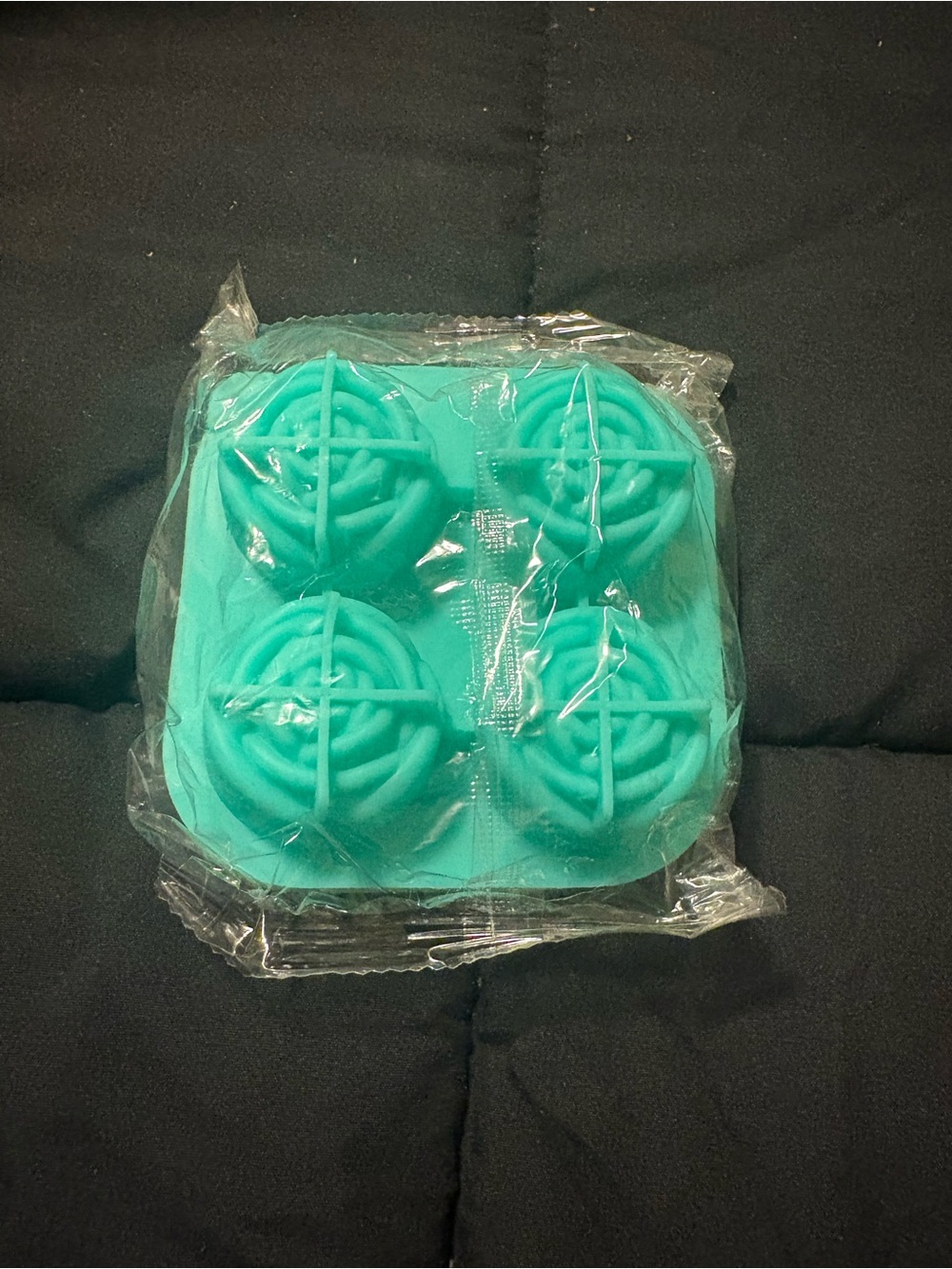 Reusable Teal Silicone Sphere Mold Tray - Home Party Supplies Cake Toppers
